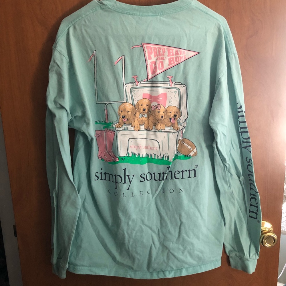 Simply Southern Football Long Sleeve Tee